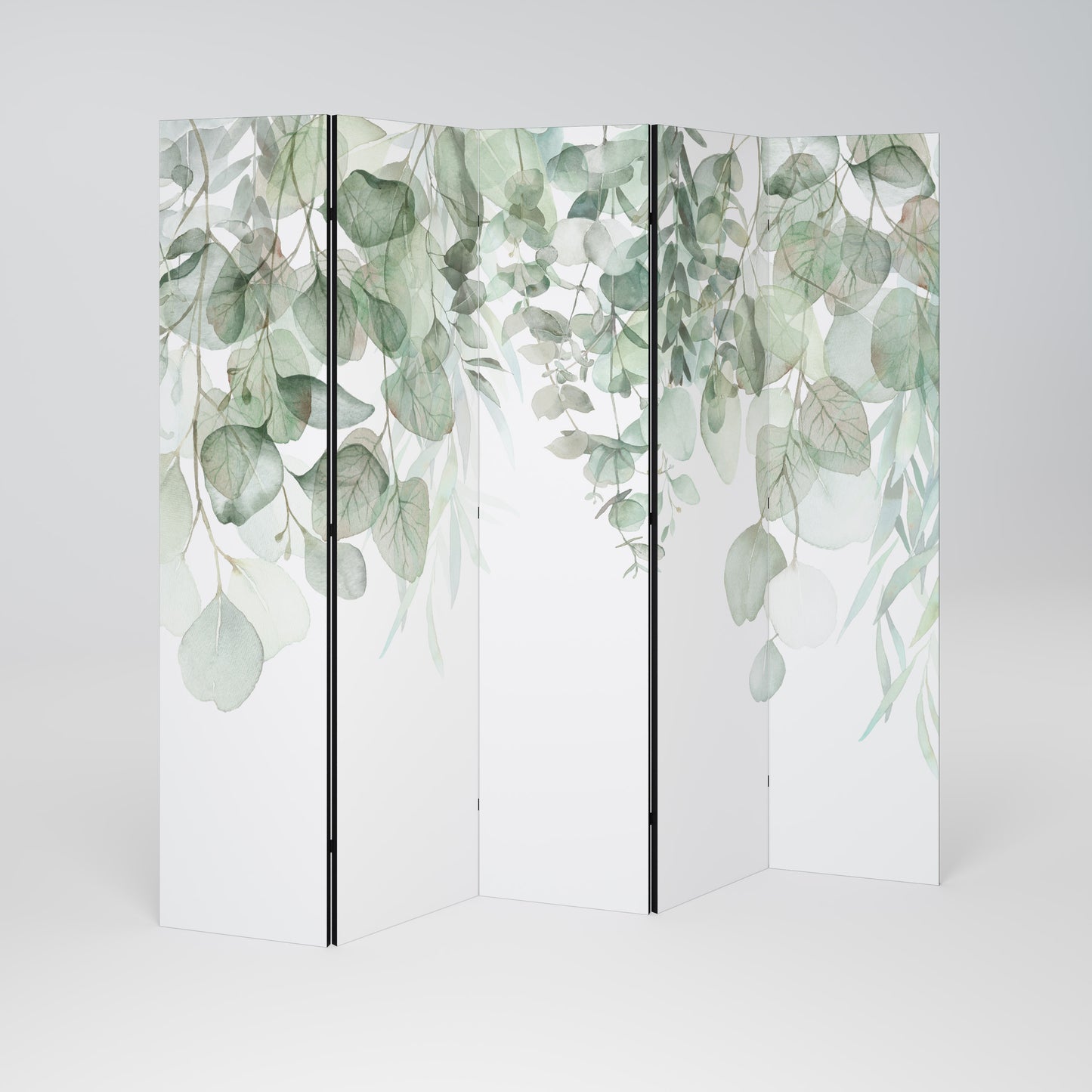 PURE VERDURE Dekorativ rumsavdelare – 5 paneler