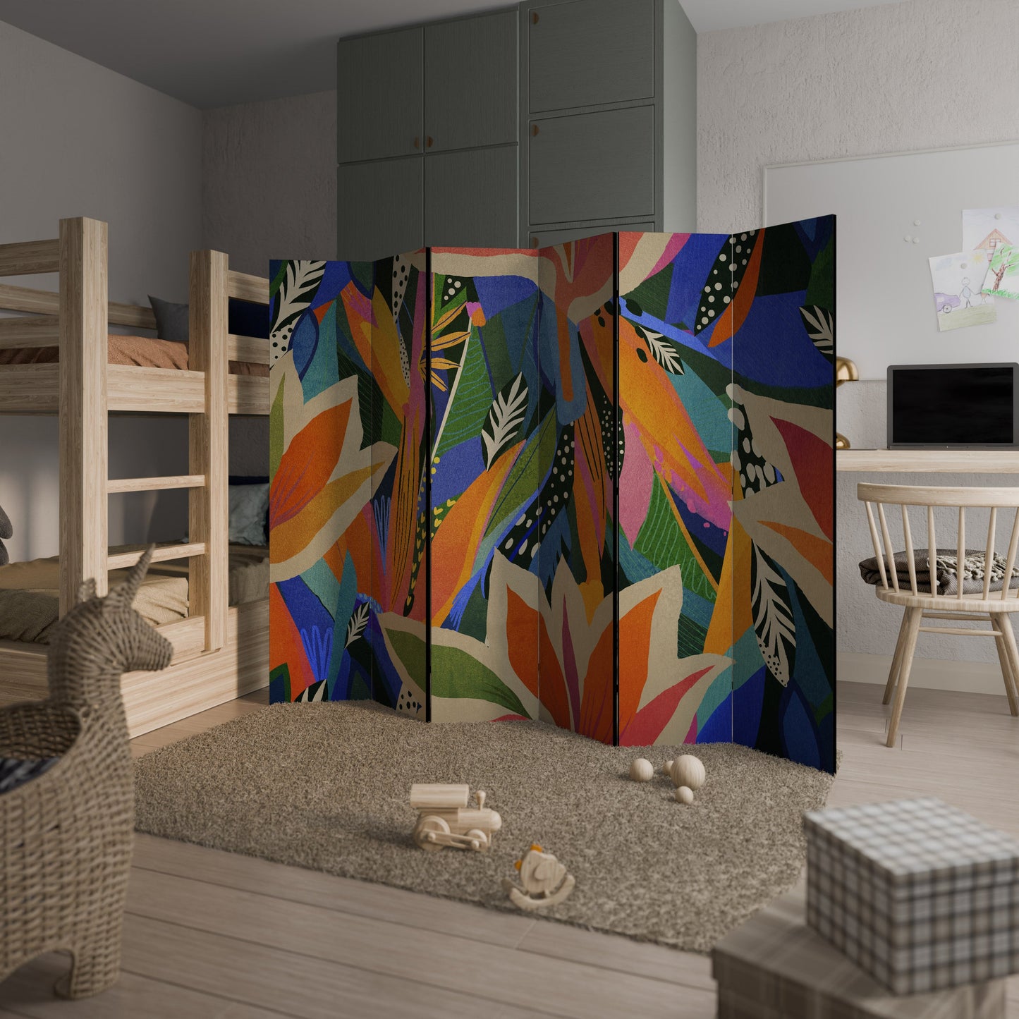 RAMPANT VEGETATION Decorative 6-Panel Room Divider