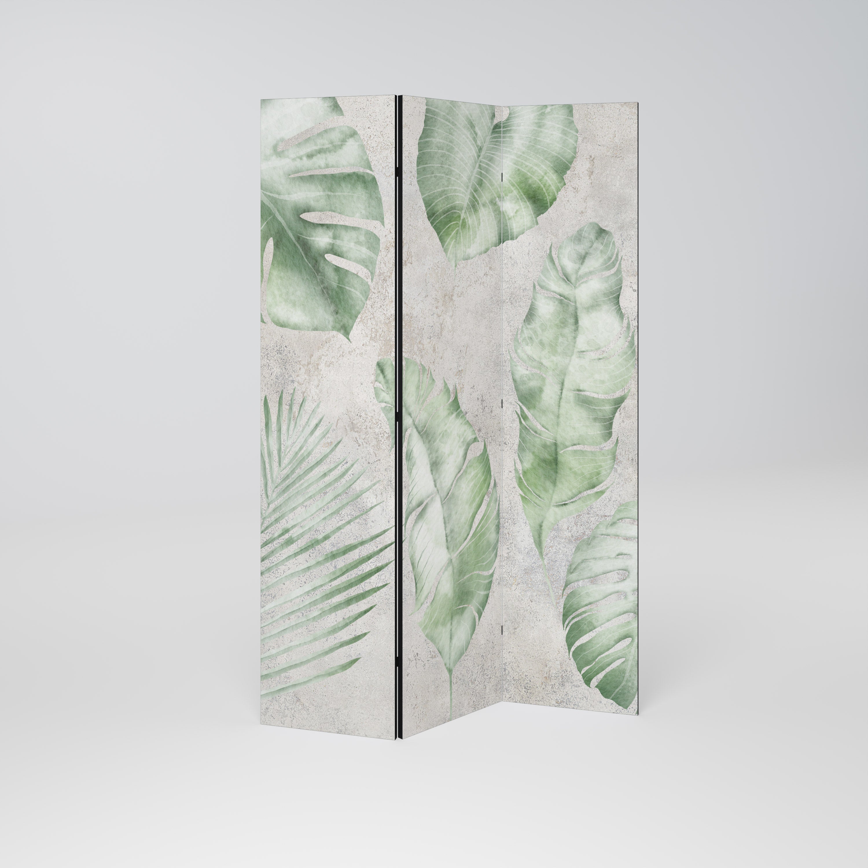 LUSH LEAF WHISPERS 3-Panel Room Divider