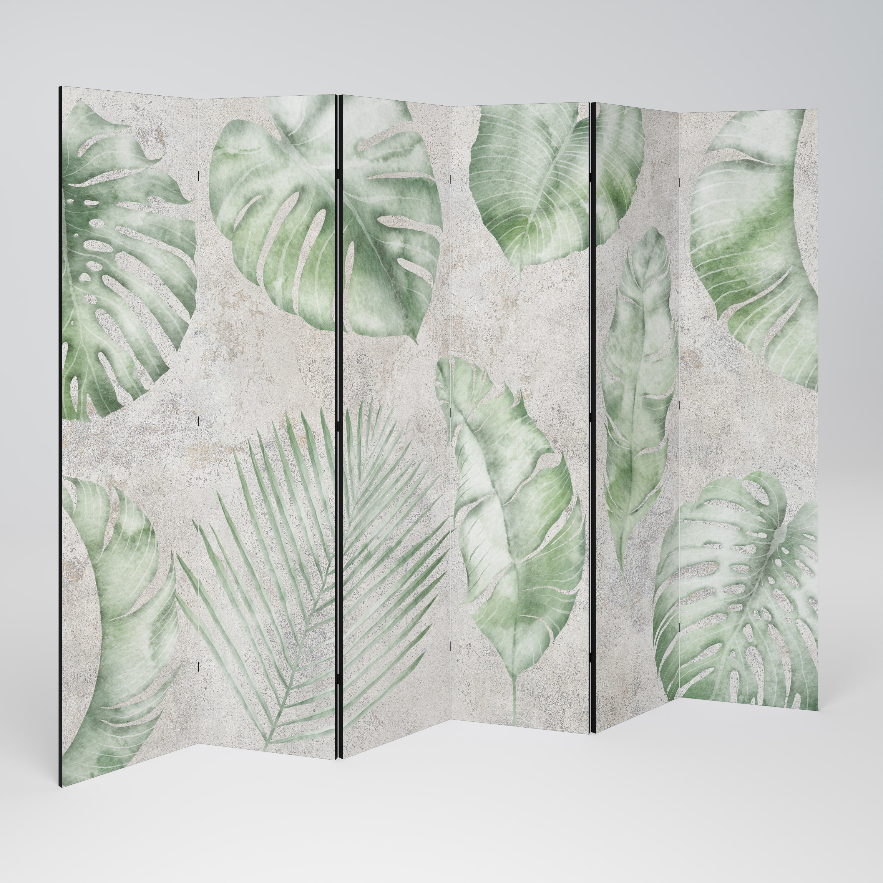 LUSH LEAF WHISPERS Rumsavdelare 6 paneler