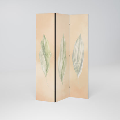 LEAFY HARMONY Dekorativ rumsavdelare med 3 paneler