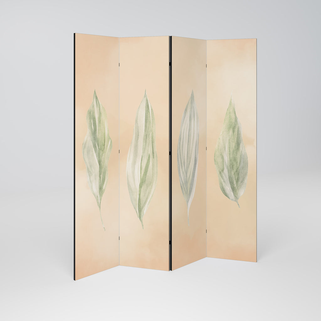 LEAFY HARMONY Dekorativ rumsavdelare med 4 paneler