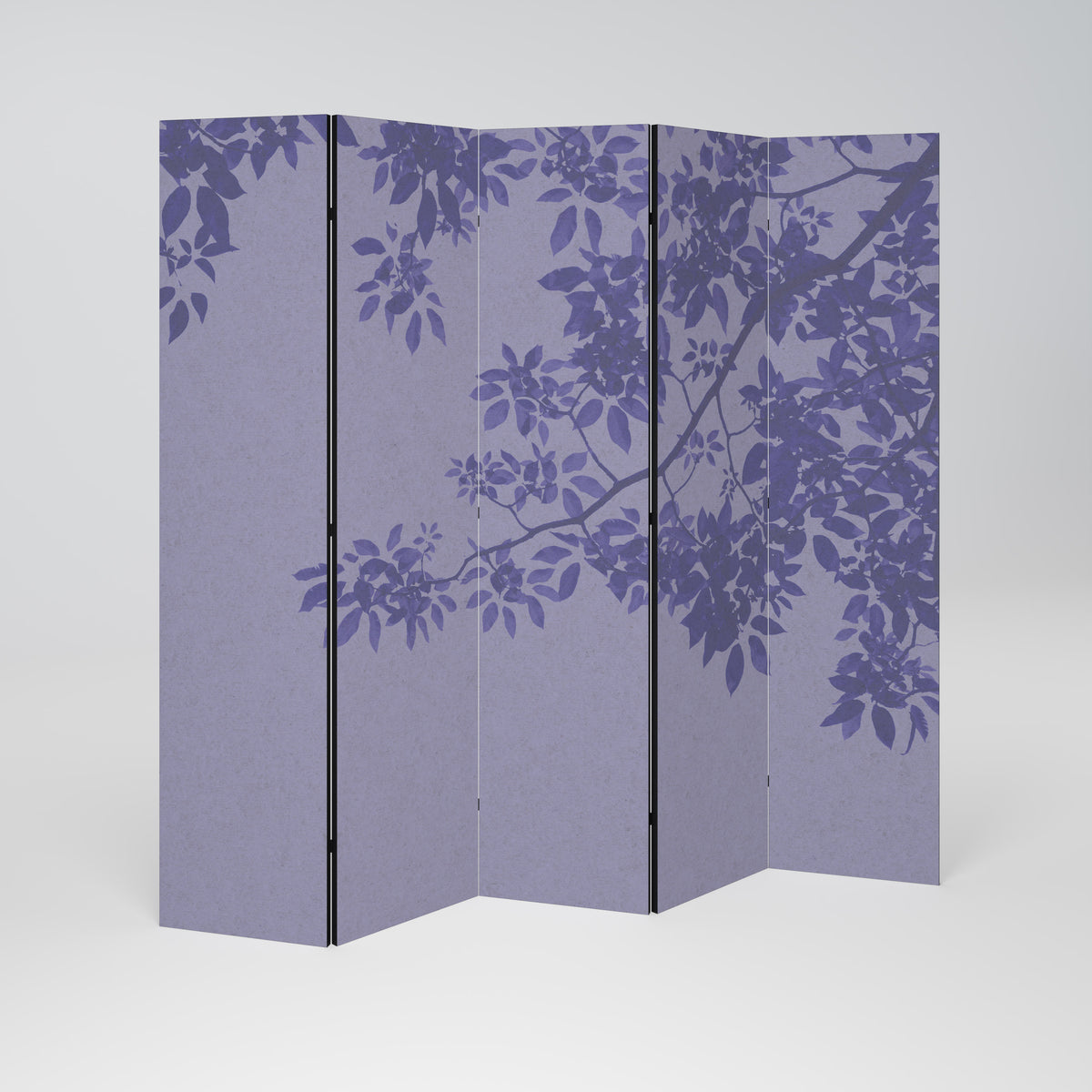 ELEGANT LEAFY VEIL Dekorativ rumsavdelare – 5 paneler