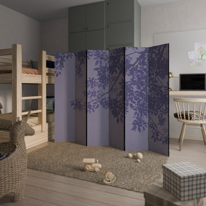 ELEGANT LÖVDRIKAD SLÖJA Dekorativ rumsavdelare med 6 paneler