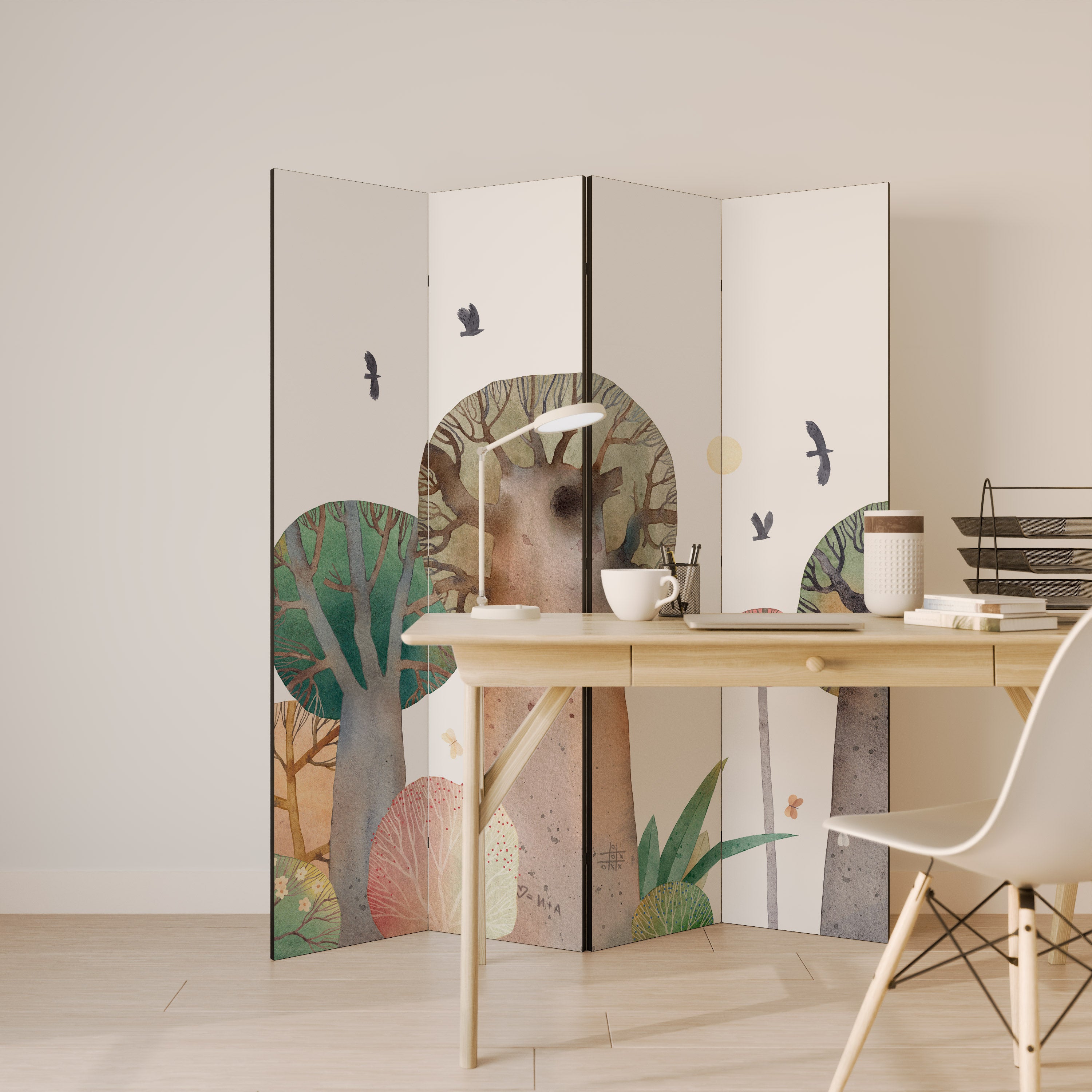 FLIGHT OVER Rumsavdelare 4 paneler