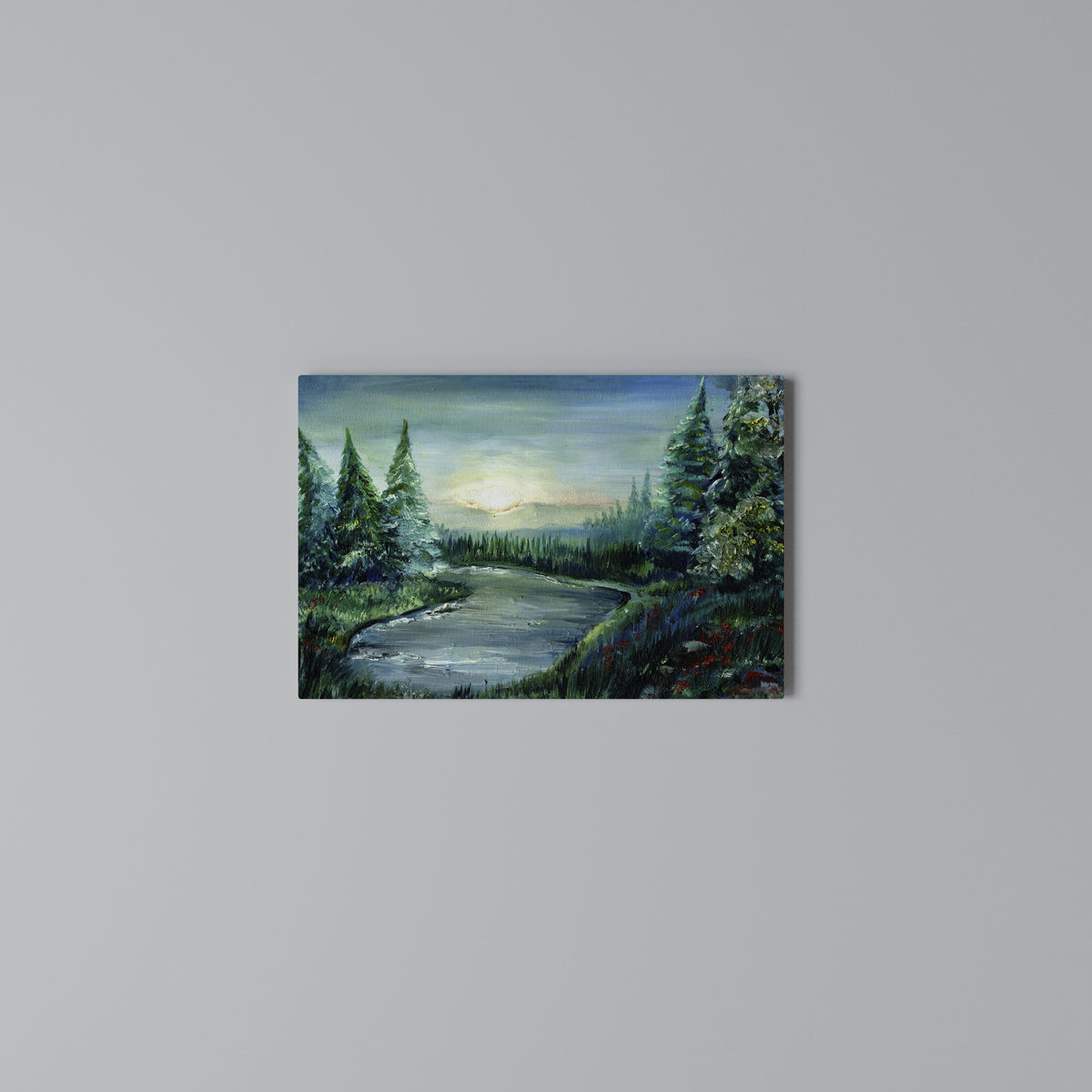 FOREST SUNSET Horizontal Canvas Print