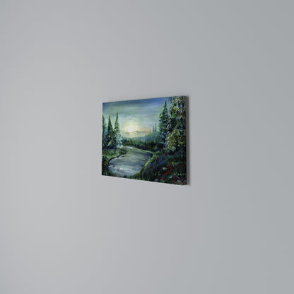 FOREST SUNSET Horizontal Canvas Print