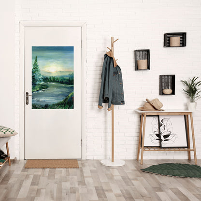 SKOGSOLNEDGÅNG, självhäftande poster