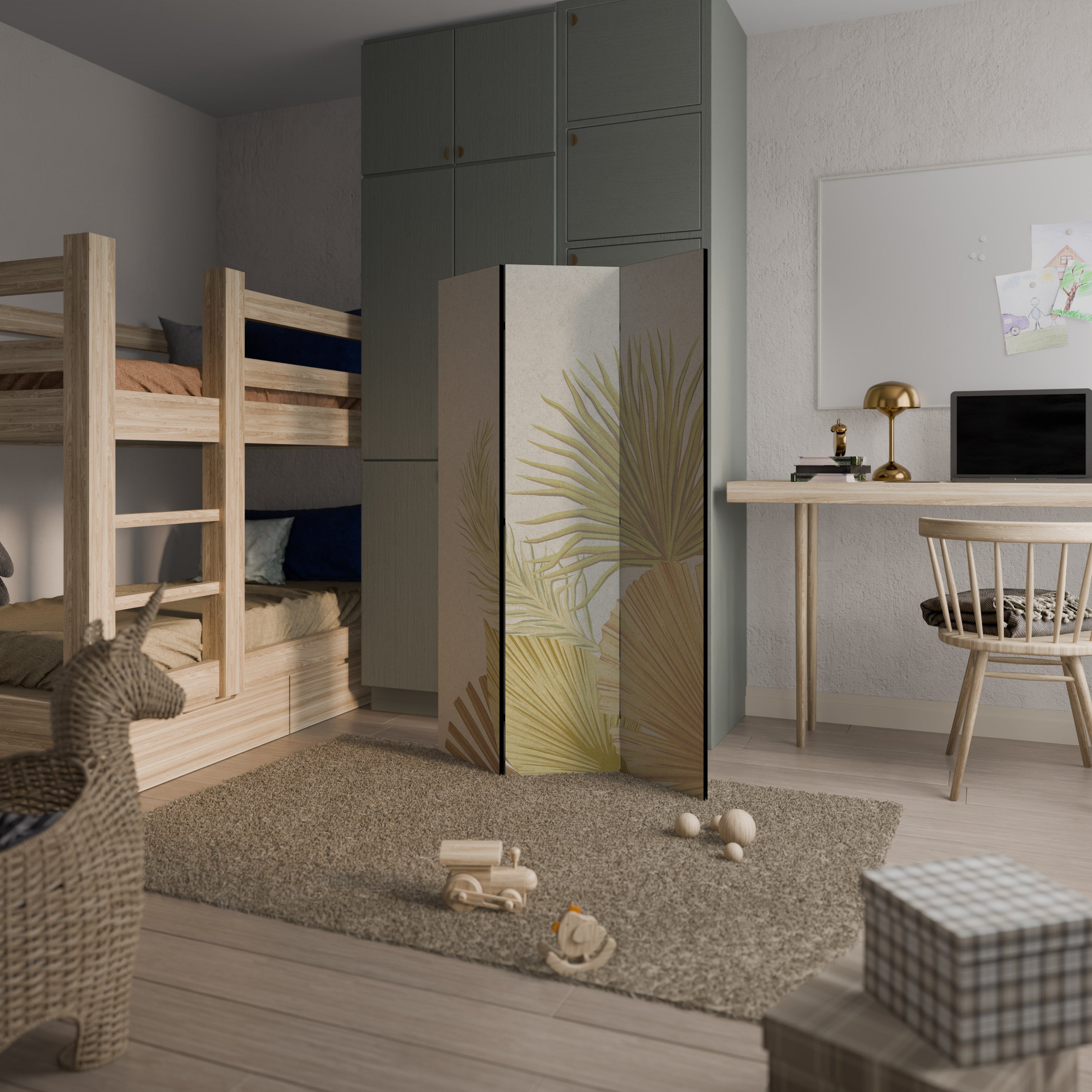 TROPICAL OUTBREAK 3-Panel Room Divider