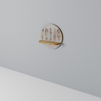 DELIQUESCE Rund Konsthylla I Ekeffekt