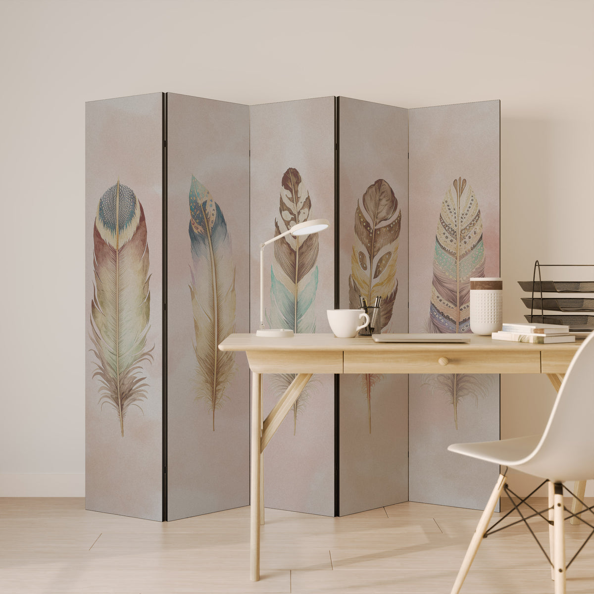 THE DELIQUESCE Dekorativ rumsavdelare – 5 paneler