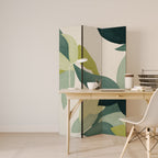 LEAFY VIBRATION 3-Panel Room Divider