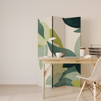 LEAFY VIBRATION Dekorativ rumsavdelare med 3 paneler