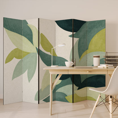 LEAFY VIBRATION Decorative 6-Panel Room Divider