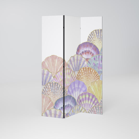 PASTEL OCEAN DREAMS Decorative 3-Panel Room Divider