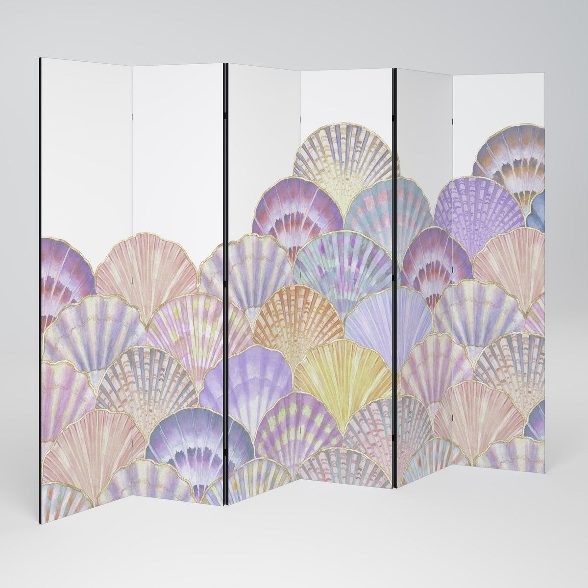 PASTEL OCEAN DREAMS Rumsavdelare 6 paneler