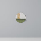 GREENRY WALK Rund konsthylla i svart finish