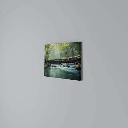 DREAMY WATERFALL GLIMMER Horizontal Canvas Print