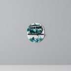 CARAVELLE LEGEND Oval konsthylla i svart finish