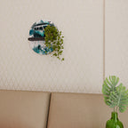 CARAVELLE LEGEND Oval konsthylla i svart finish