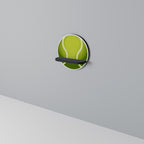 TENIS POINT Round Art Shelf In Black Finish