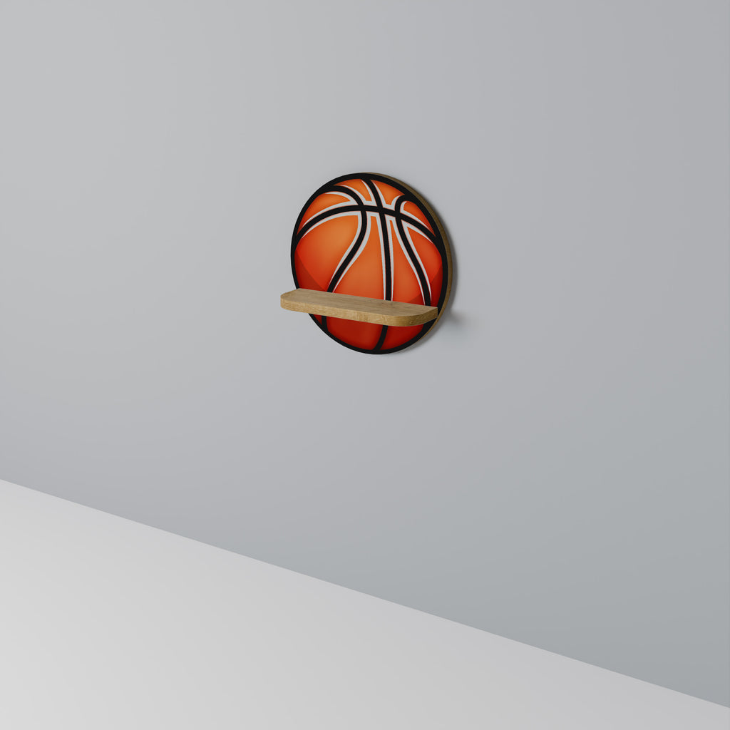 BASKETBALL LUST Rund Konsthylla I Ekeffekt