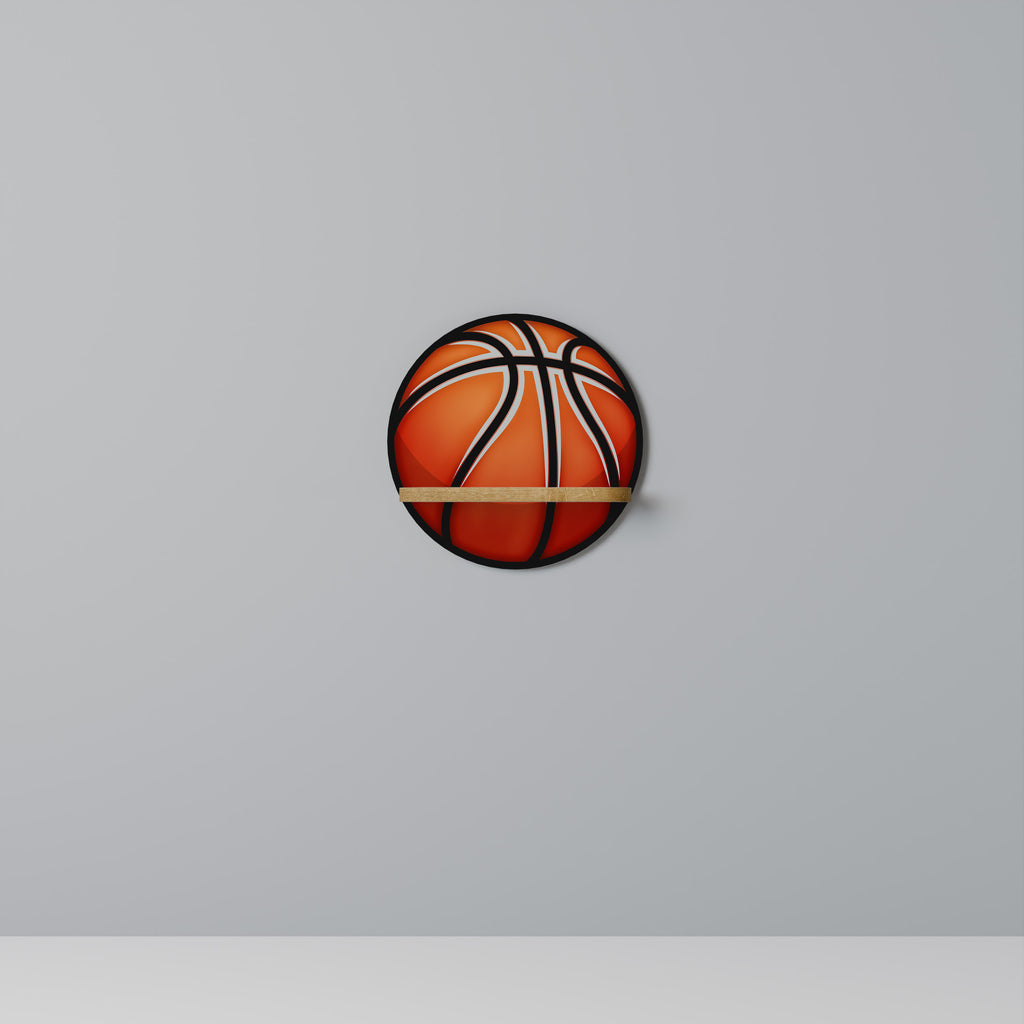 BASKETBALL LUST Rund Konsthylla I Ekeffekt