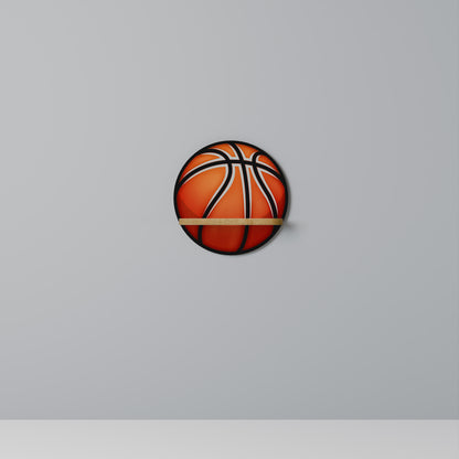 BASKETBALL LUST Rund Konsthylla I Ekeffekt