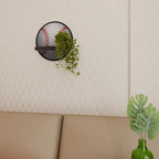 BASEBALL AlLURE Round Art Shelf In Black Finish