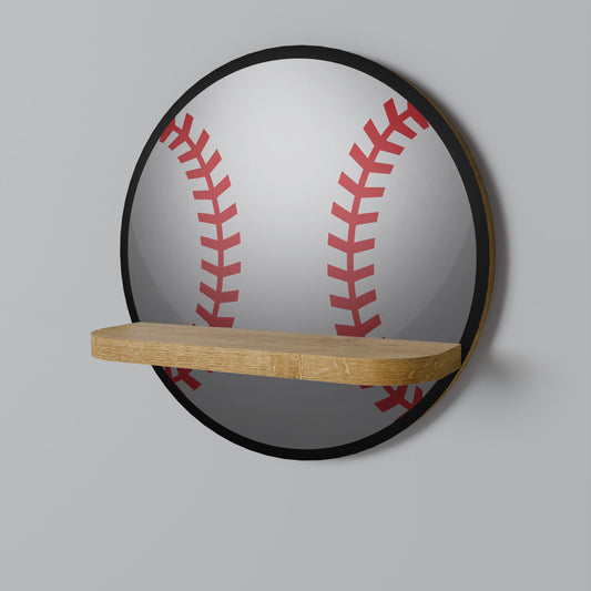 BASEBALL AllURE Rund Konsthylla I Ekeffekt