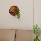 MARS TREAD Rund konsthylla i svart finish