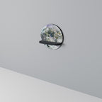 MOON WANDER Rund konsthylla i svart finish