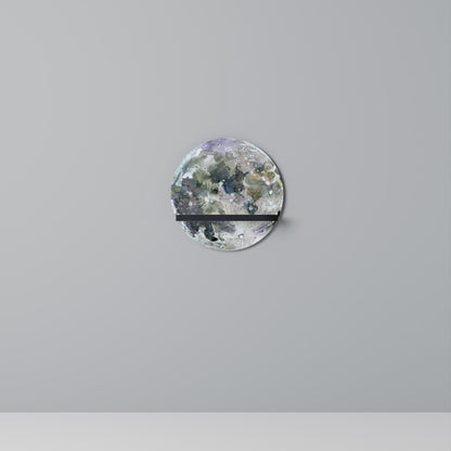 MOON WANDER Rund konsthylla i svart finish