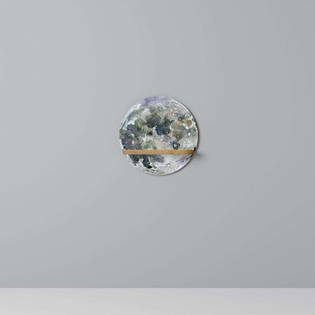 MOON WANDER Rund Konsthylla I Ekeffekt