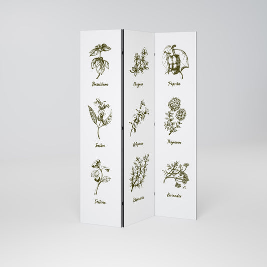 HERBAL FINESSE - DE Decorative 3-Panel Room Divider