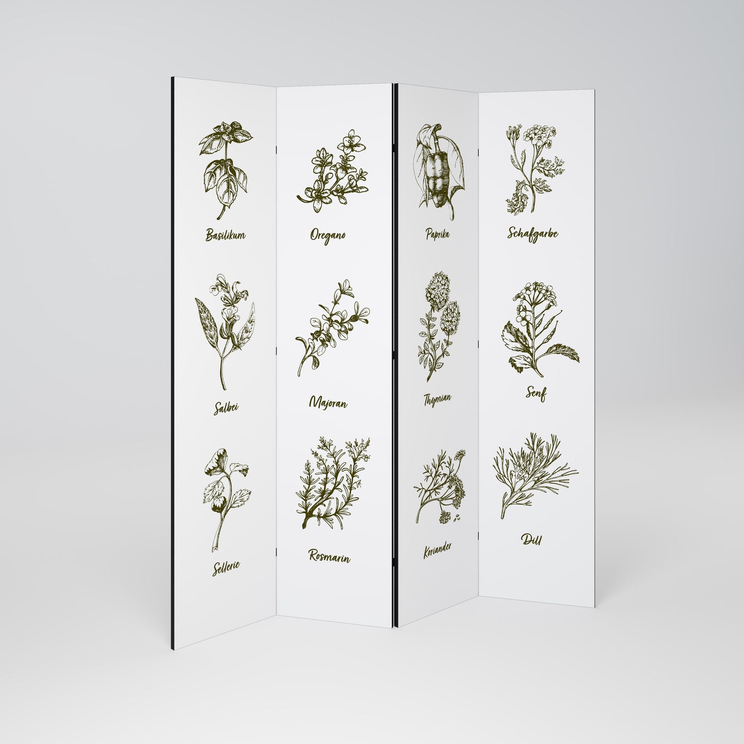 HERBAL FINESSE - DE Rumsavdelare 4 paneler