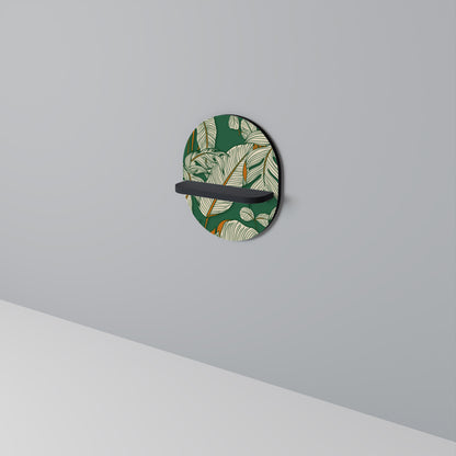 VERDANT PLEASURES Oval konsthylla i svart finish