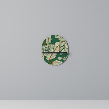 VERDANT PLEASURES Oval konsthylla i svart finish