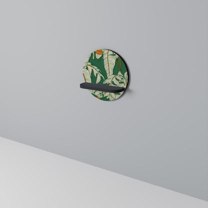 VERDANT PLEASURES Rund konsthylla i svart finish