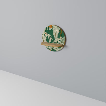 VERDANT PLEASURES Rund konsthylla i ekeffekt