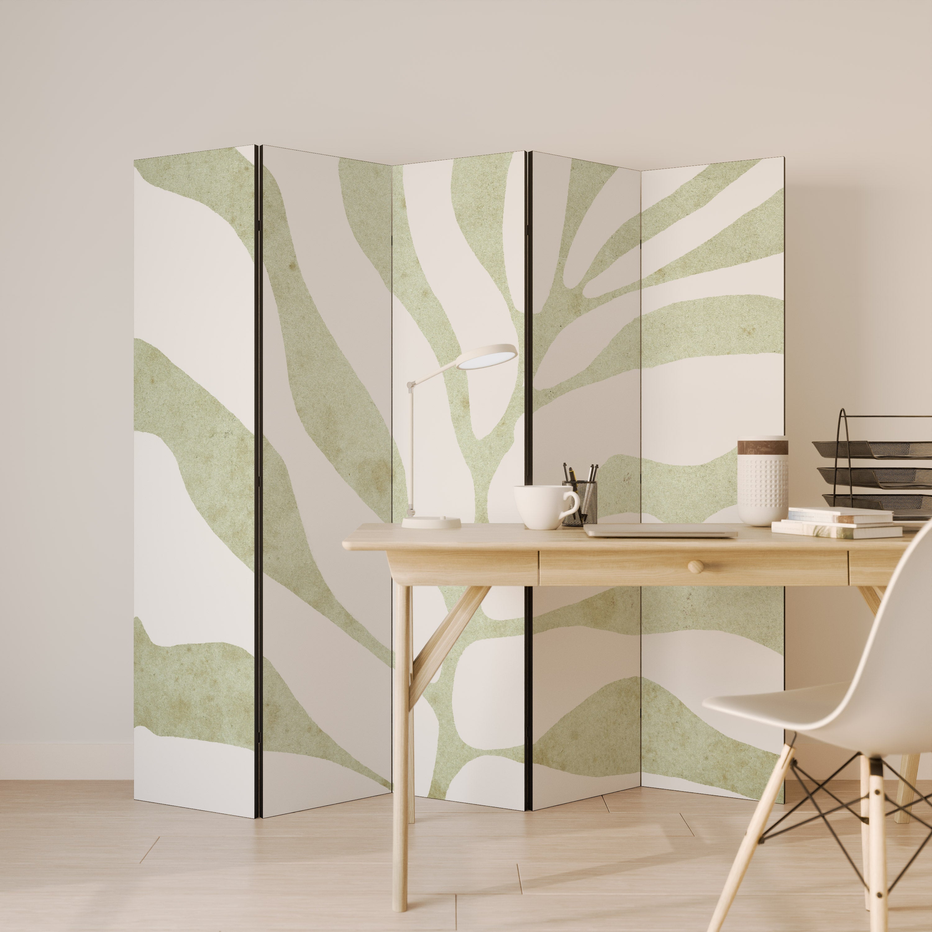 BOTANICAL SPARK Dekorativ rumsavdelare – 5 paneler