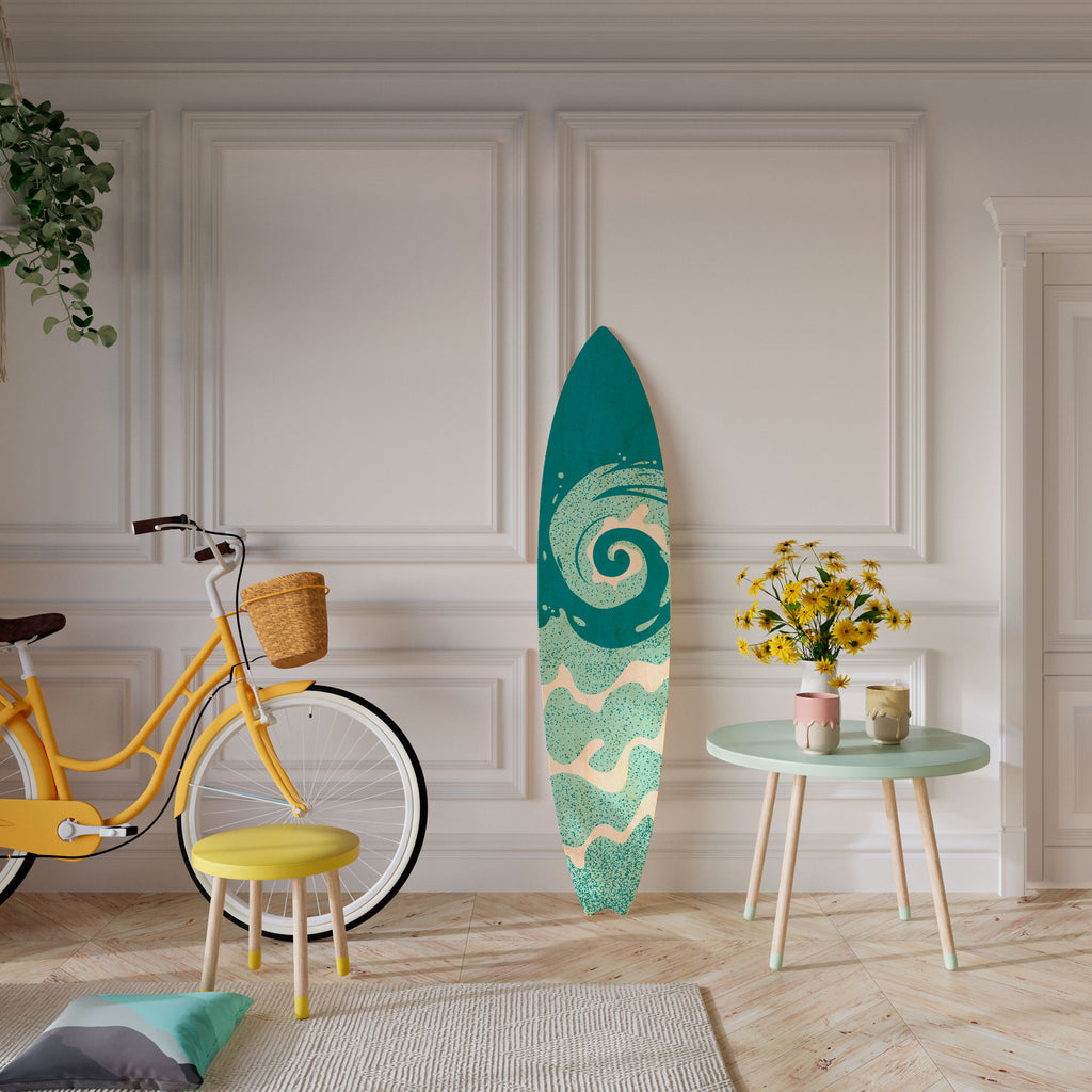AQUA HELIX Surfboard Decorative Panel