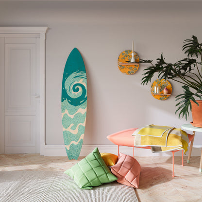 AQUA HELIX Surfboard Decorative Panel
