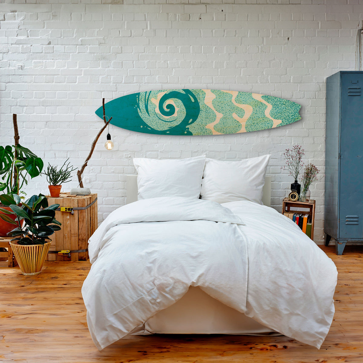 AQUA HELIX Surfboard Decorative Panel