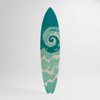 AQUA HELIX Surfboard Decorative Panel