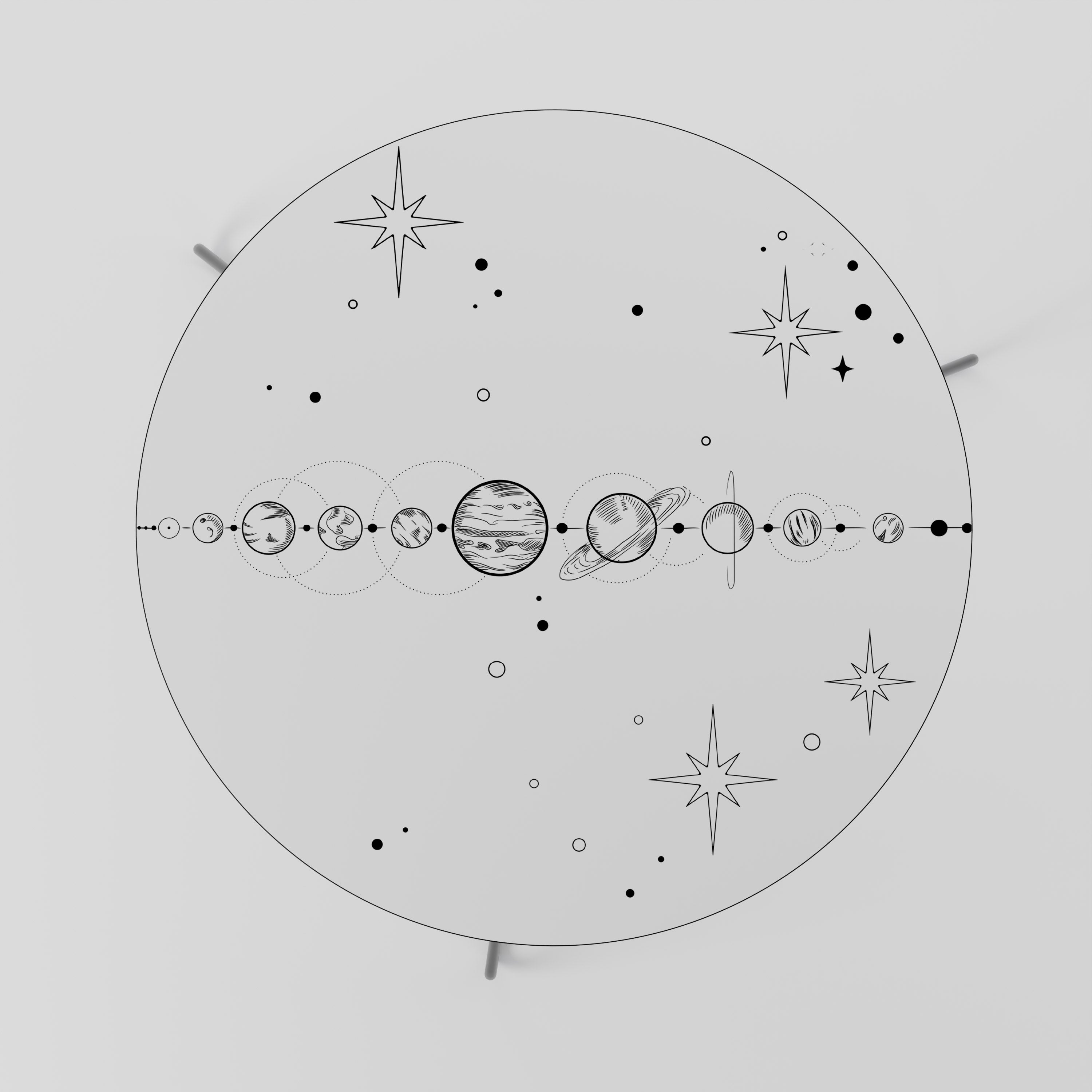 GALAXY OUTLINE Soffbord