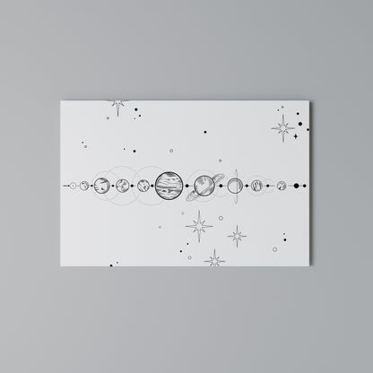 GALAXY OUTLINE Horizontal Canvas Print
