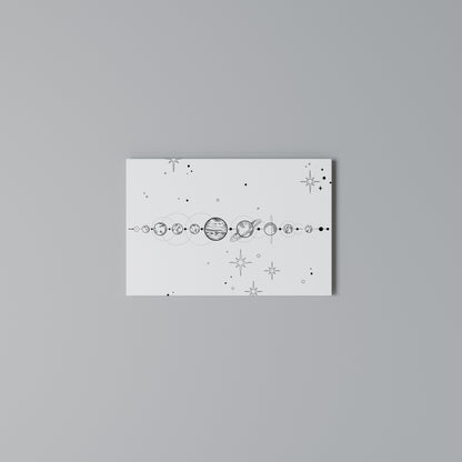 GALAXY OUTLINE Horizontal Canvas Print