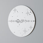 GALAXY OUTLINE Round Wall Art