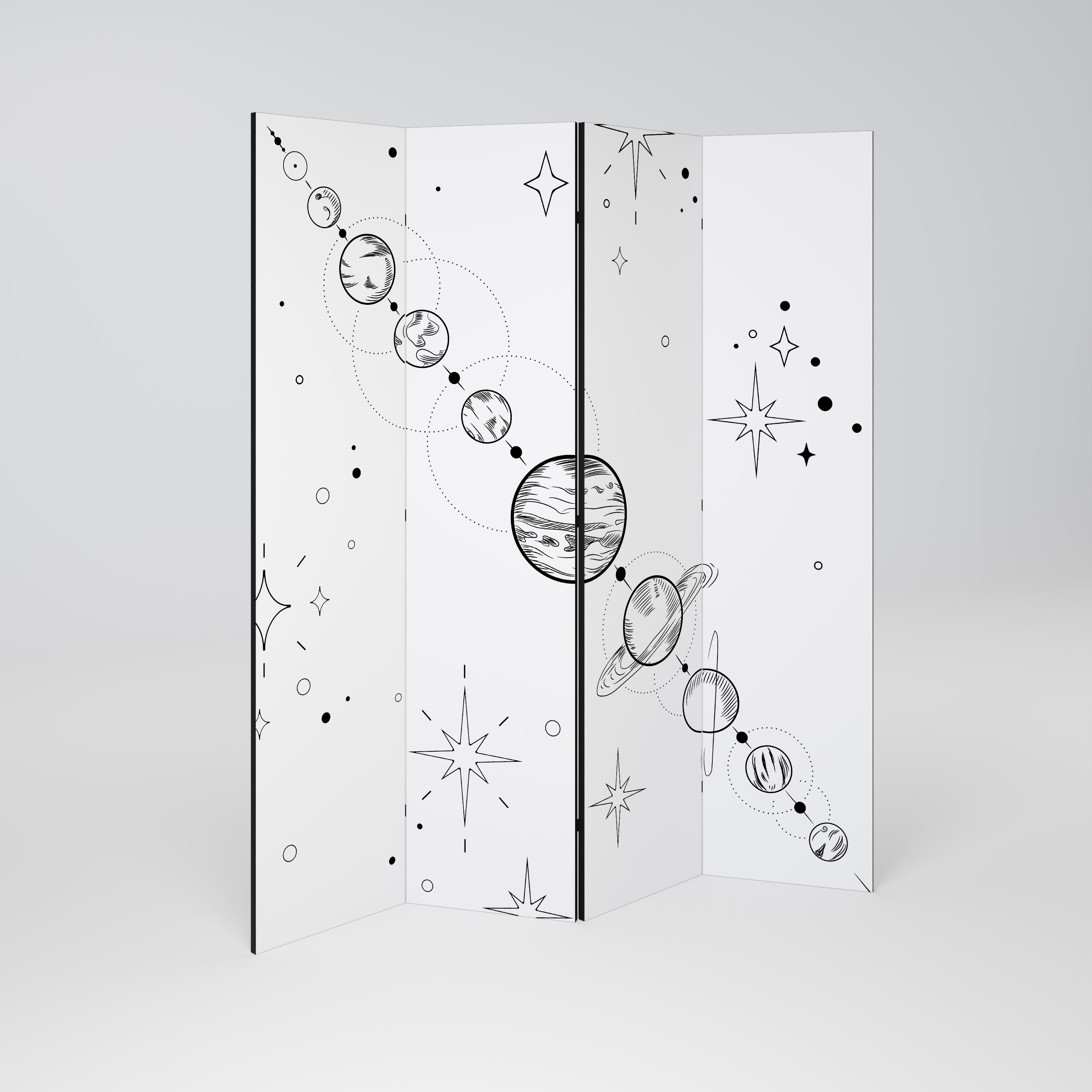 GALAXY OUTLINE Rumsavdelare 4 paneler